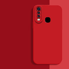 Ultra-thin Silicone Gel Soft Case 360 Degrees Cover for Vivo Y17 Red