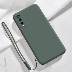 Ultra-thin Silicone Gel Soft Case 360 Degrees Cover for Vivo Y20 Midnight Green