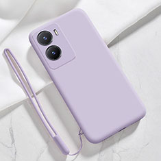 Ultra-thin Silicone Gel Soft Case 360 Degrees Cover for Vivo Y56 5G Clove Purple