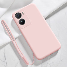 Ultra-thin Silicone Gel Soft Case 360 Degrees Cover for Vivo Y56 5G Pink