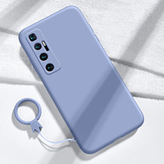 Ultra-thin Silicone Gel Soft Case 360 Degrees Cover for Xiaomi Mi 10 Ultra Lavender Gray