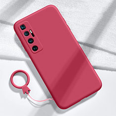 Ultra-thin Silicone Gel Soft Case 360 Degrees Cover for Xiaomi Mi 10 Ultra Red Wine