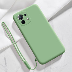 Ultra-thin Silicone Gel Soft Case 360 Degrees Cover for Xiaomi Mi 11 Lite 4G Green