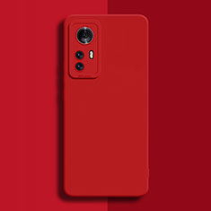 Ultra-thin Silicone Gel Soft Case 360 Degrees Cover for Xiaomi Mi 12 Pro 5G Red