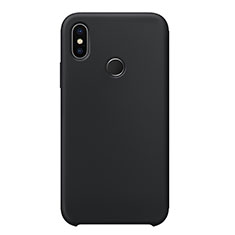 Ultra-thin Silicone Gel Soft Case 360 Degrees Cover for Xiaomi Mi 8 Black