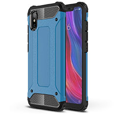Ultra-thin Silicone Gel Soft Case 360 Degrees Cover for Xiaomi Mi 8 Pro Global Version Blue