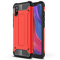 Ultra-thin Silicone Gel Soft Case 360 Degrees Cover for Xiaomi Mi 8 Pro Global Version Red
