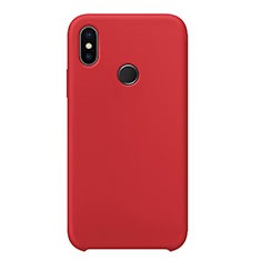 Ultra-thin Silicone Gel Soft Case 360 Degrees Cover for Xiaomi Mi 8 Red