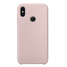Ultra-thin Silicone Gel Soft Case 360 Degrees Cover for Xiaomi Mi 8 Rose Gold