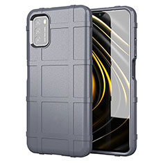 Ultra-thin Silicone Gel Soft Case 360 Degrees Cover for Xiaomi Poco M3 Gray