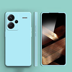 Ultra-thin Silicone Gel Soft Case 360 Degrees Cover for Xiaomi Redmi Note 13 Pro+ Plus 5G Cyan