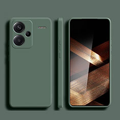 Ultra-thin Silicone Gel Soft Case 360 Degrees Cover for Xiaomi Redmi Note 13 Pro+ Plus 5G Midnight Green