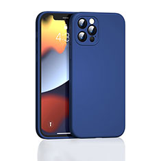 Ultra-thin Silicone Gel Soft Case 360 Degrees Cover G01 for Apple iPhone 13 Pro Max Blue
