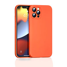 Ultra-thin Silicone Gel Soft Case 360 Degrees Cover G01 for Apple iPhone 13 Pro Orange