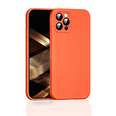Ultra-thin Silicone Gel Soft Case 360 Degrees Cover G01 for Apple iPhone 14 Pro Max Orange