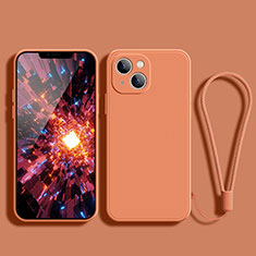 Ultra-thin Silicone Gel Soft Case 360 Degrees Cover G02 for Apple iPhone 13 Mini Orange