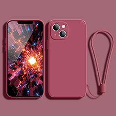 Ultra-thin Silicone Gel Soft Case 360 Degrees Cover G02 for Apple iPhone 13 Mini Red
