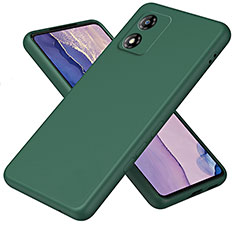 Ultra-thin Silicone Gel Soft Case 360 Degrees Cover H01P for Motorola Moto E13 Green