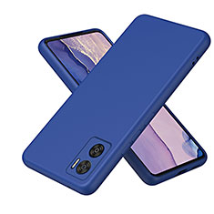 Ultra-thin Silicone Gel Soft Case 360 Degrees Cover H01P for Motorola Moto E22 Blue