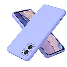 Ultra-thin Silicone Gel Soft Case 360 Degrees Cover H01P for Motorola Moto E22 Purple
