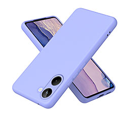 Ultra-thin Silicone Gel Soft Case 360 Degrees Cover H01P for Realme 10 4G Purple