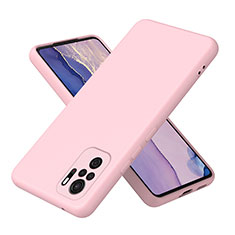 Ultra-thin Silicone Gel Soft Case 360 Degrees Cover H01P for Xiaomi Poco M5S Rose Gold