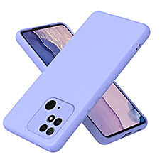 Ultra-thin Silicone Gel Soft Case 360 Degrees Cover H01P for Xiaomi Redmi 10C 4G Purple
