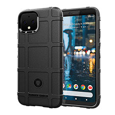 Ultra-thin Silicone Gel Soft Case 360 Degrees Cover J01S for Google Pixel 4 Black