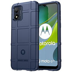 Ultra-thin Silicone Gel Soft Case 360 Degrees Cover J01S for Motorola Moto E13 Blue