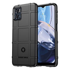 Ultra-thin Silicone Gel Soft Case 360 Degrees Cover J01S for Motorola Moto E22 Black