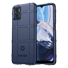 Ultra-thin Silicone Gel Soft Case 360 Degrees Cover J01S for Motorola Moto E22i Blue
