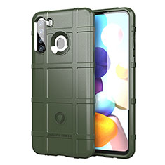 Ultra-thin Silicone Gel Soft Case 360 Degrees Cover J01S for Samsung Galaxy A21 European Green