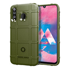 Ultra-thin Silicone Gel Soft Case 360 Degrees Cover J01S for Samsung Galaxy A40s Green