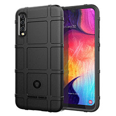 Ultra-thin Silicone Gel Soft Case 360 Degrees Cover J01S for Samsung Galaxy A50 Black