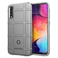 Ultra-thin Silicone Gel Soft Case 360 Degrees Cover J01S for Samsung Galaxy A50S Gray
