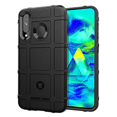 Ultra-thin Silicone Gel Soft Case 360 Degrees Cover J01S for Samsung Galaxy A60 Black