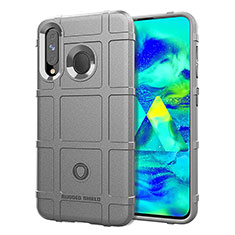Ultra-thin Silicone Gel Soft Case 360 Degrees Cover J01S for Samsung Galaxy A60 Gray