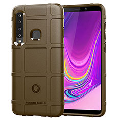 Ultra-thin Silicone Gel Soft Case 360 Degrees Cover J01S for Samsung Galaxy A9 (2018) A920 Brown
