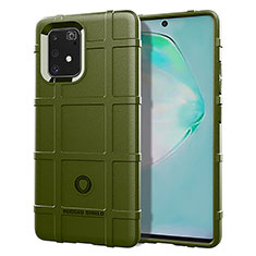 Ultra-thin Silicone Gel Soft Case 360 Degrees Cover J01S for Samsung Galaxy A91 Green