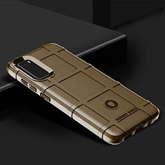 Ultra-thin Silicone Gel Soft Case 360 Degrees Cover J01S for Samsung Galaxy S20 5G Brown