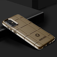 Ultra-thin Silicone Gel Soft Case 360 Degrees Cover J01S for Samsung Galaxy S20 Plus Brown