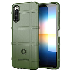 Ultra-thin Silicone Gel Soft Case 360 Degrees Cover J01S for Sony Xperia 10 III Green