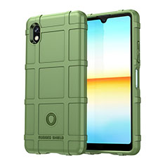 Ultra-thin Silicone Gel Soft Case 360 Degrees Cover J01S for Sony Xperia Ace III SO-53C Green