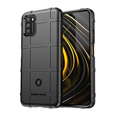 Ultra-thin Silicone Gel Soft Case 360 Degrees Cover J01S for Xiaomi Poco M3 Black