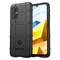 Ultra-thin Silicone Gel Soft Case 360 Degrees Cover J01S for Xiaomi Poco M4 5G Black