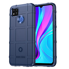 Ultra-thin Silicone Gel Soft Case 360 Degrees Cover J01S for Xiaomi Redmi 9 India Blue