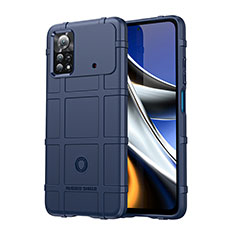 Ultra-thin Silicone Gel Soft Case 360 Degrees Cover J01S for Xiaomi Redmi Note 11E Pro 5G Blue