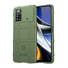 Ultra-thin Silicone Gel Soft Case 360 Degrees Cover J01S for Xiaomi Redmi Note 11E Pro 5G Green