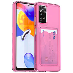 Ultra-thin Silicone Gel Soft Case 360 Degrees Cover J02S for Xiaomi Redmi Note 11 4G (2022) Hot Pink