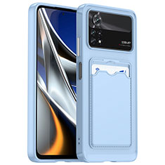 Ultra-thin Silicone Gel Soft Case 360 Degrees Cover J02S for Xiaomi Redmi Note 11E Pro 5G Blue